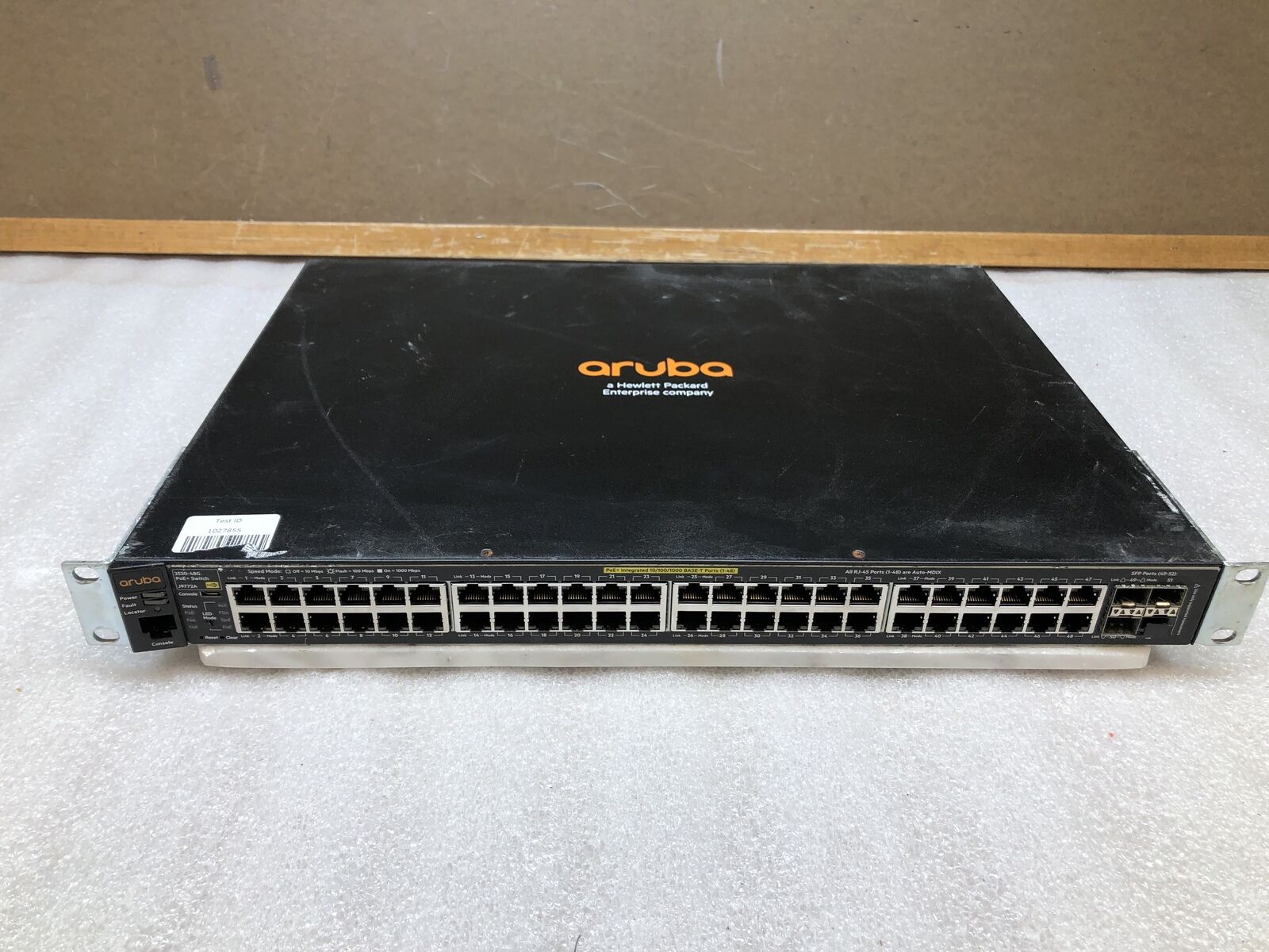 Aruba HP J9772A 2530-48G PoE+ 48-Port Ethernet Network Switch W/ RACK EARS