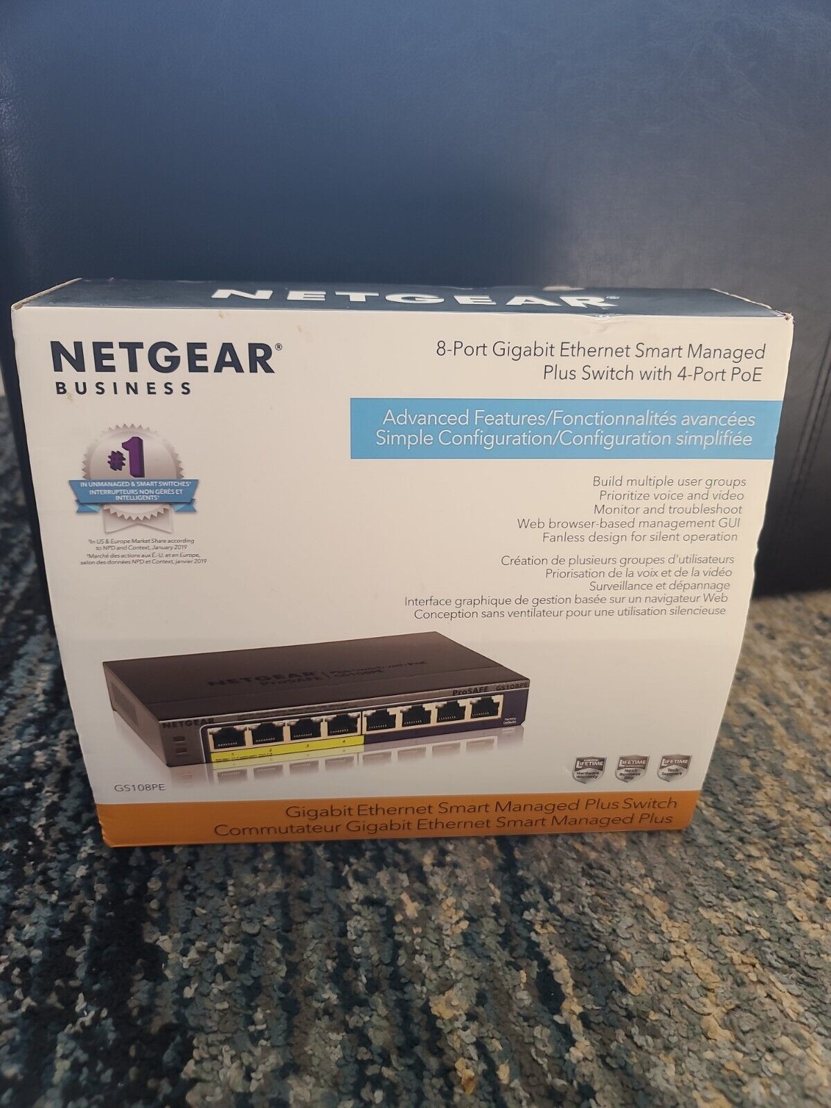 NETGEAR ProSafe Easy Smart Managed Switch - GS108PE300NAS