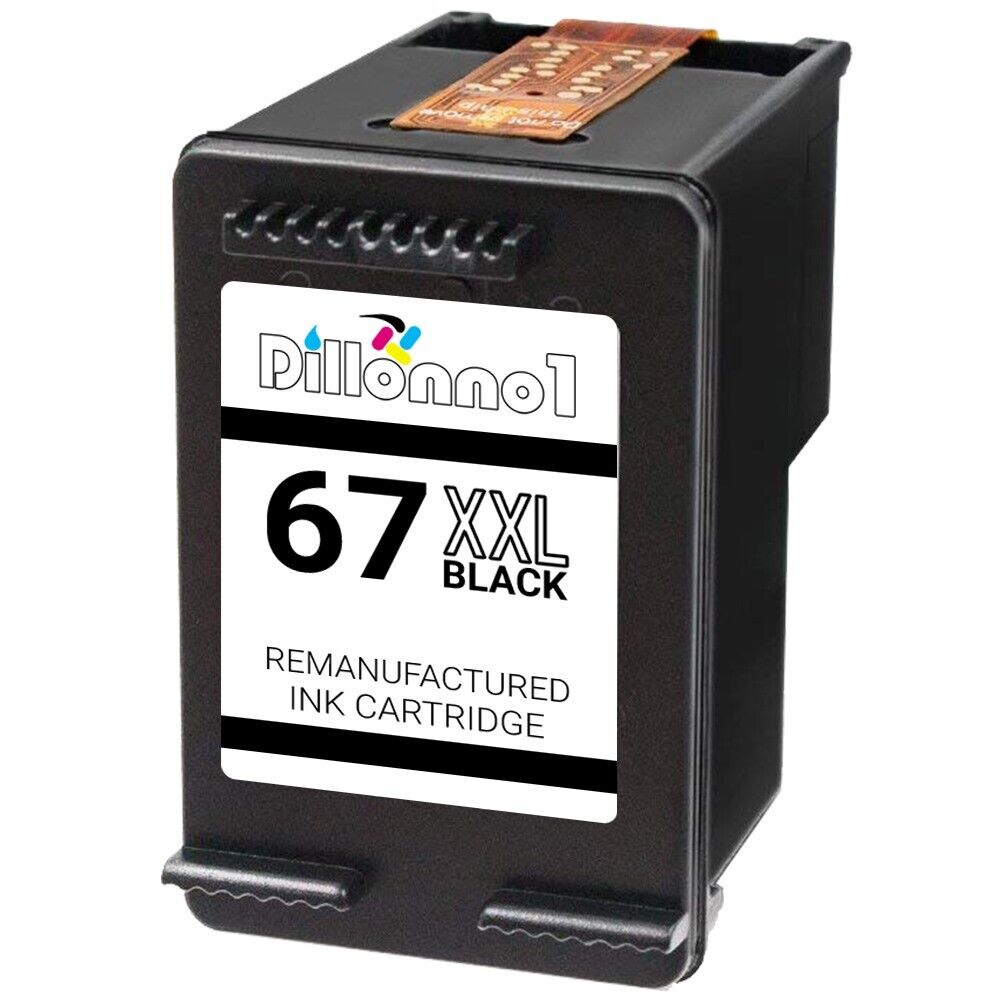 For HP 67XXL Extra High Yield Black Color Ink Cartridges Deskjet 1255 2722 2732