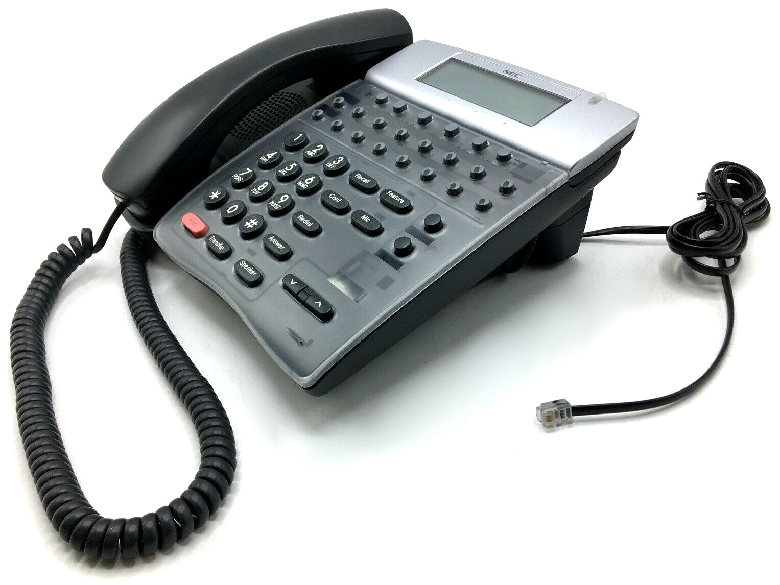 NEC Dterm 80 Phone DTH-16D-1 (BK) TEL w/ Handset, Stand & Cord (Warranty)
