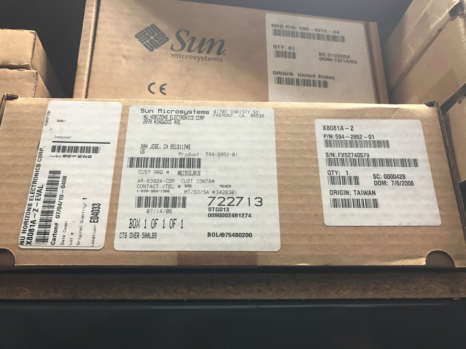 Sun 371-1600 X8081A-Z Service Processor for X2100 New Sealed