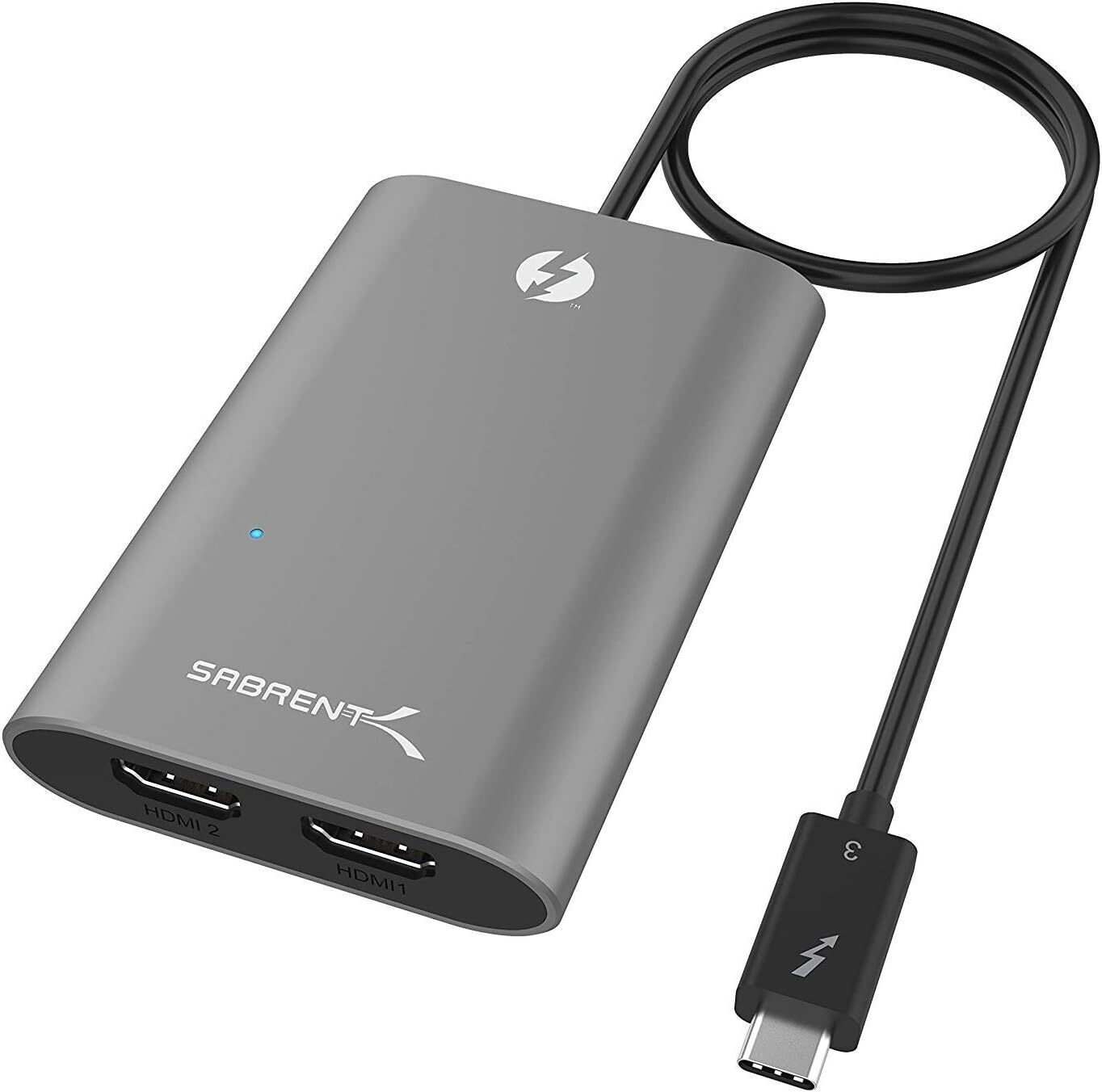 Sabrent Thunderbolt 3 to Dual HDMI 2.0 Adapter Supports Two 4K 60Hz Monitors