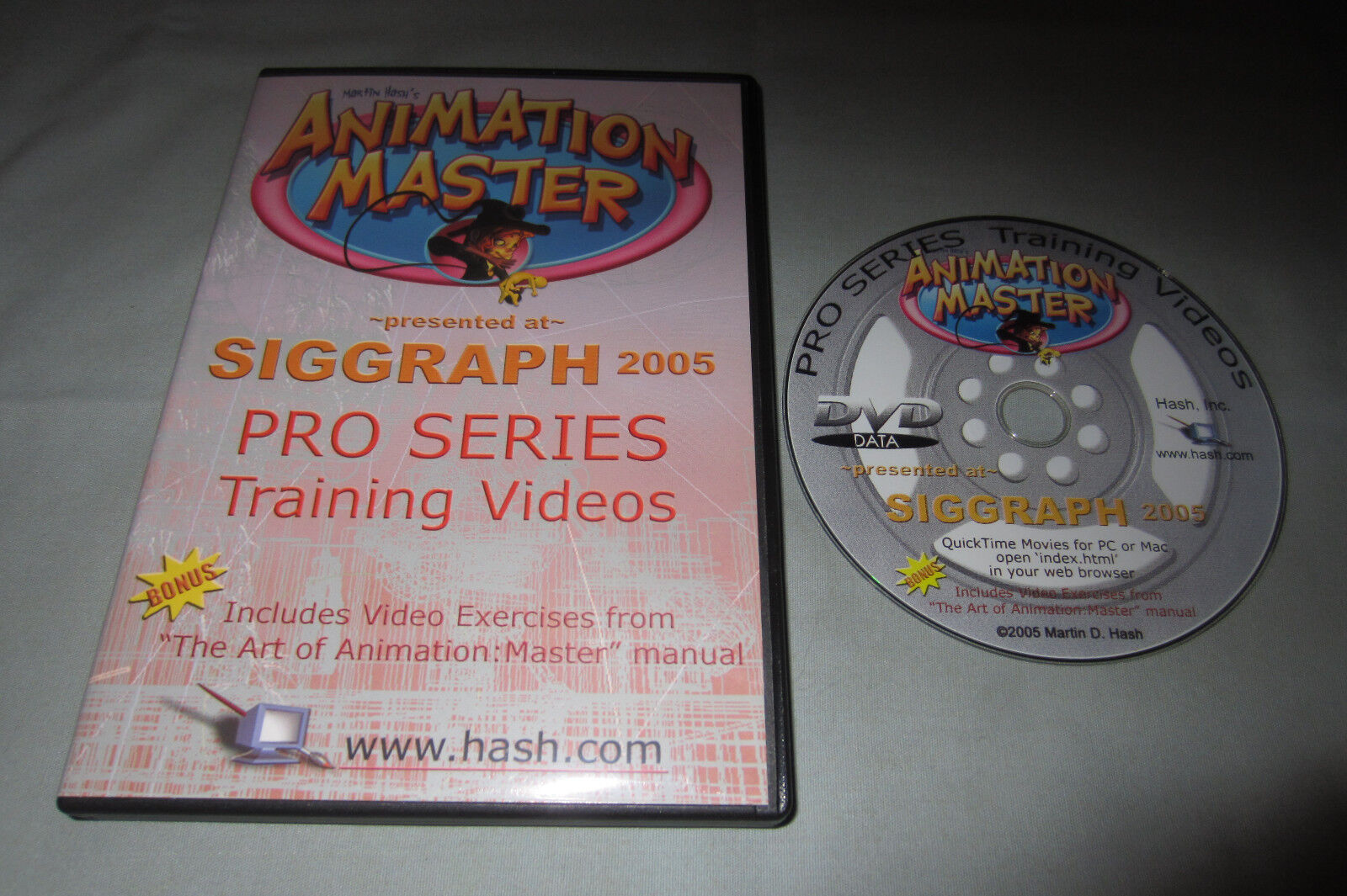 Martin Hash\'s Animation Master Pro Series Training Videos Siggraph 2005 DVD-ROM