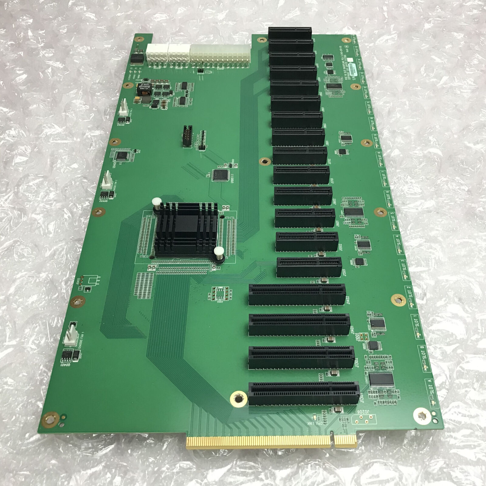 PCIE 18 SLOT BACKPLANE PCA 3-540-205-00 JUPITER SYSTEMS PULLED FROM WORKING SYS