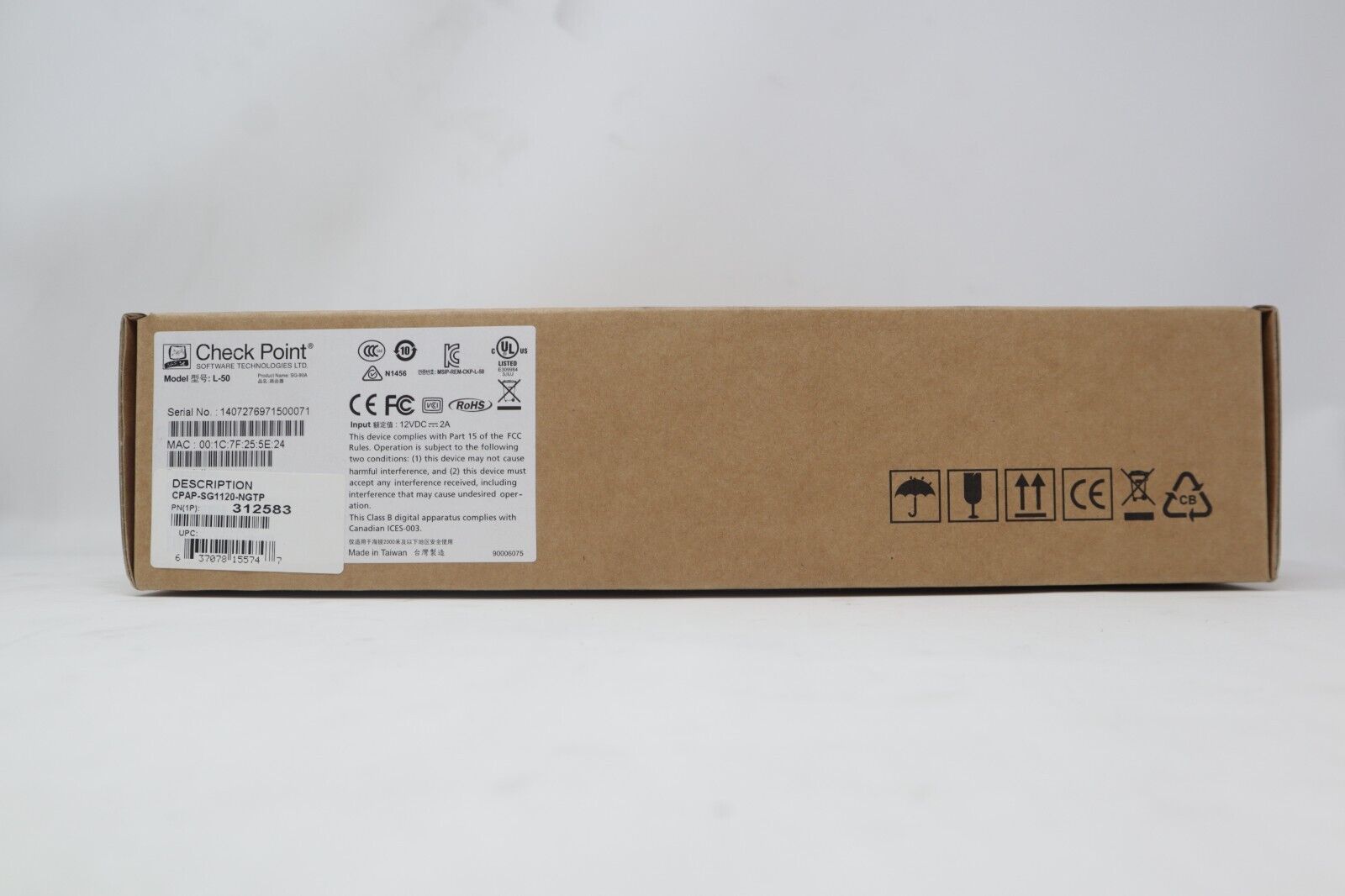*New Sealed* Checkpoint L-50 SG-80A Firewall VPN