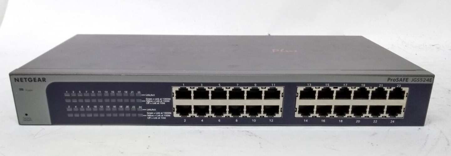 NETGEAR JGS524 v2 ProSafe 24 Port Gigabit Ethernet Network Switch - Tested