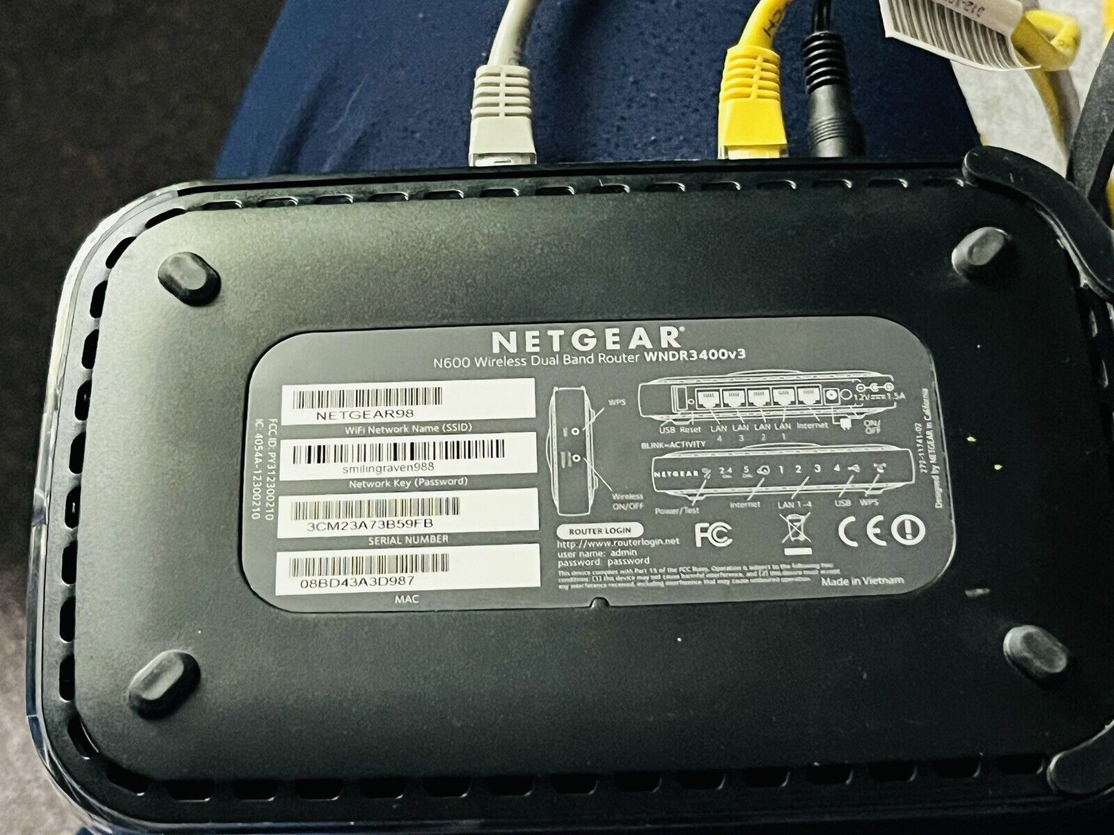 Netgear N450 340 Mbps 4-Port 10/100 Wireless N Router (N450-100NAS)