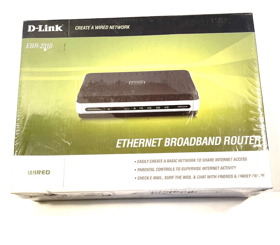 D-Link EBR-2310 4-Port 10/100 Wired Ethernet Broadband Router NIB