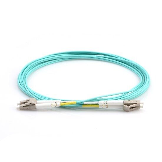 15M 10G OM3 Armored Cable Fiber Patch Cord LC to LC 3.0mm MM 50/125 Duplex -5055