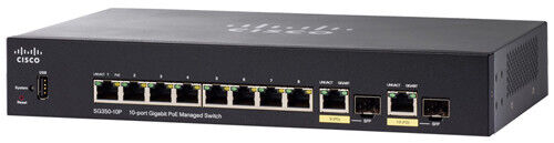 Cisco 350 SG355-10P 10 Ports Manageable Ethernet Switch - Gigabit Ethernet