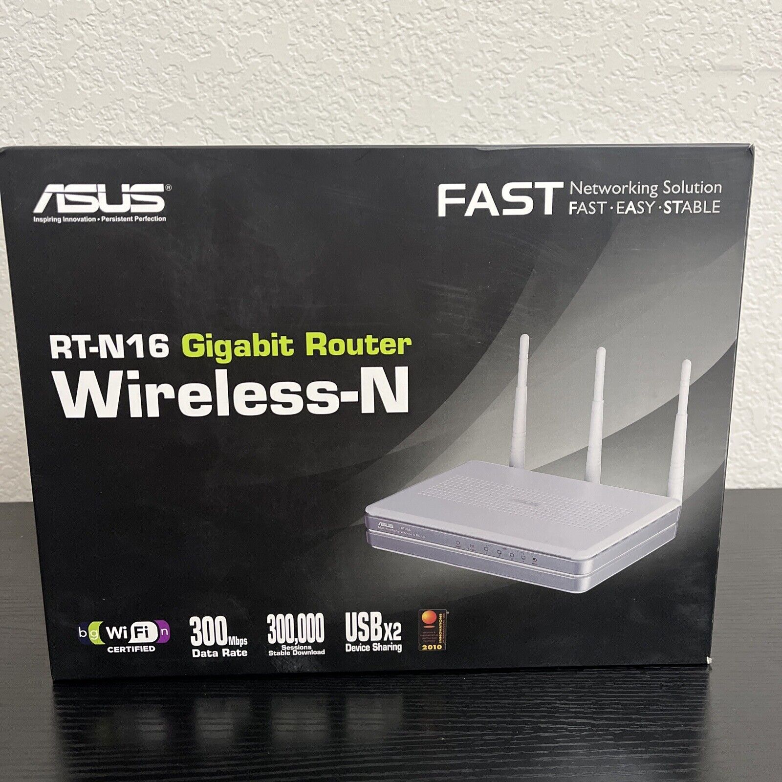 ASUS RT-N16 300 Mbps 4-Port Gigabit Wireless N Router - (New, Open Box)