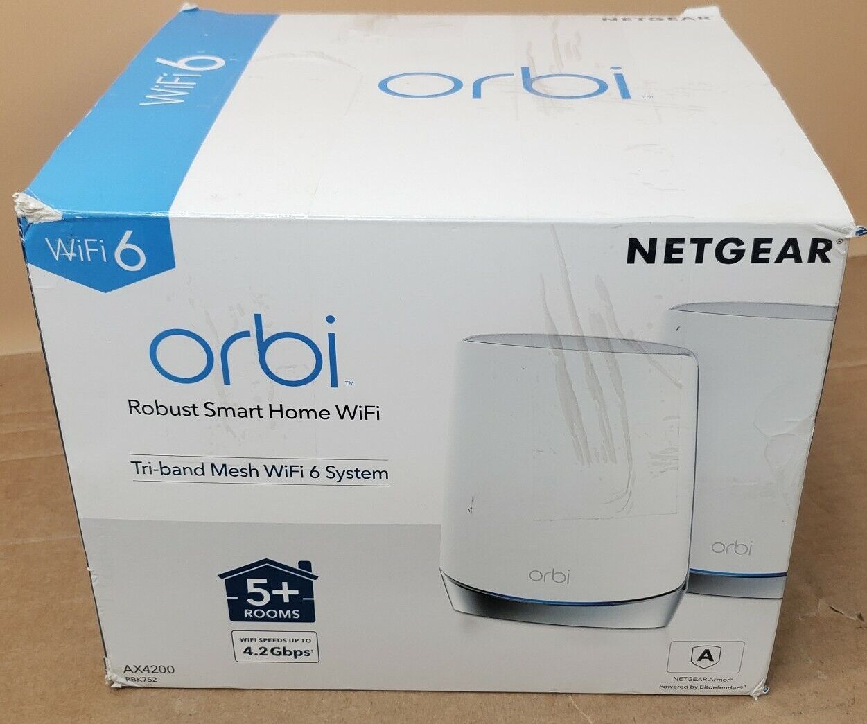 NETGEAR Orbi RBR750 Tri-Band Mesh Wi-Fi 6 System (Set of 2)
