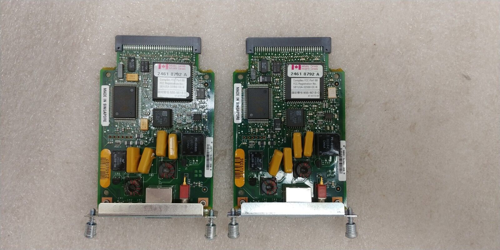 Lot of 2 Cisco2621XM Multiservice Router Interface Module T1 DSU/CSU 