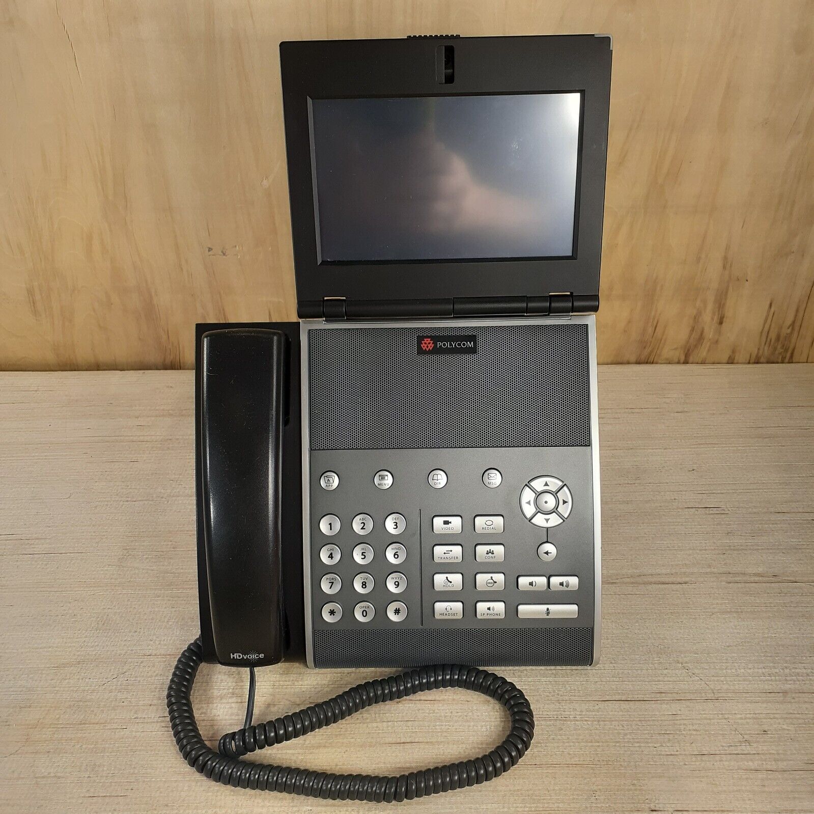 Polycom VVX 1500 VoIP Phone - w/ Handset, w/o Power Supply. (AS IS NO RETURN)