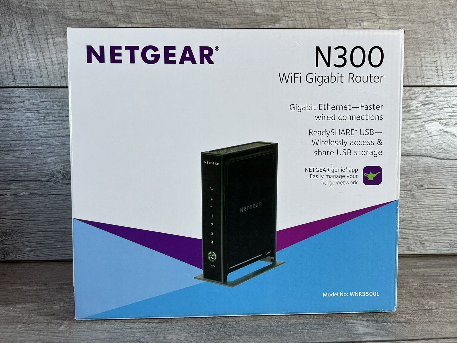 Netgear N300 Wireless Gigabit Router M# WNR3500L NEW/OPENED BOX