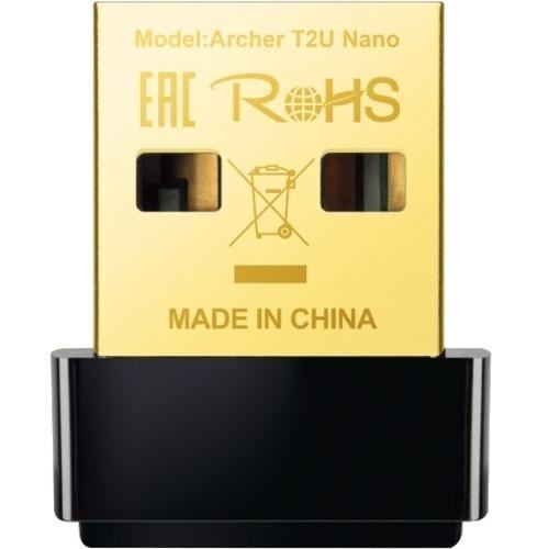 TP-Link Archer T2U Nano IEEE 802.11ac Wi-Fi Adapter for Notebook