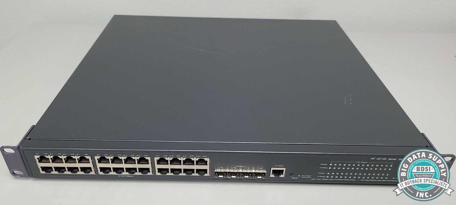 HP, A5120-24G-PPoE+ SI 24-Port Manageable Gigabit Ethernet Switch P/N JG092A