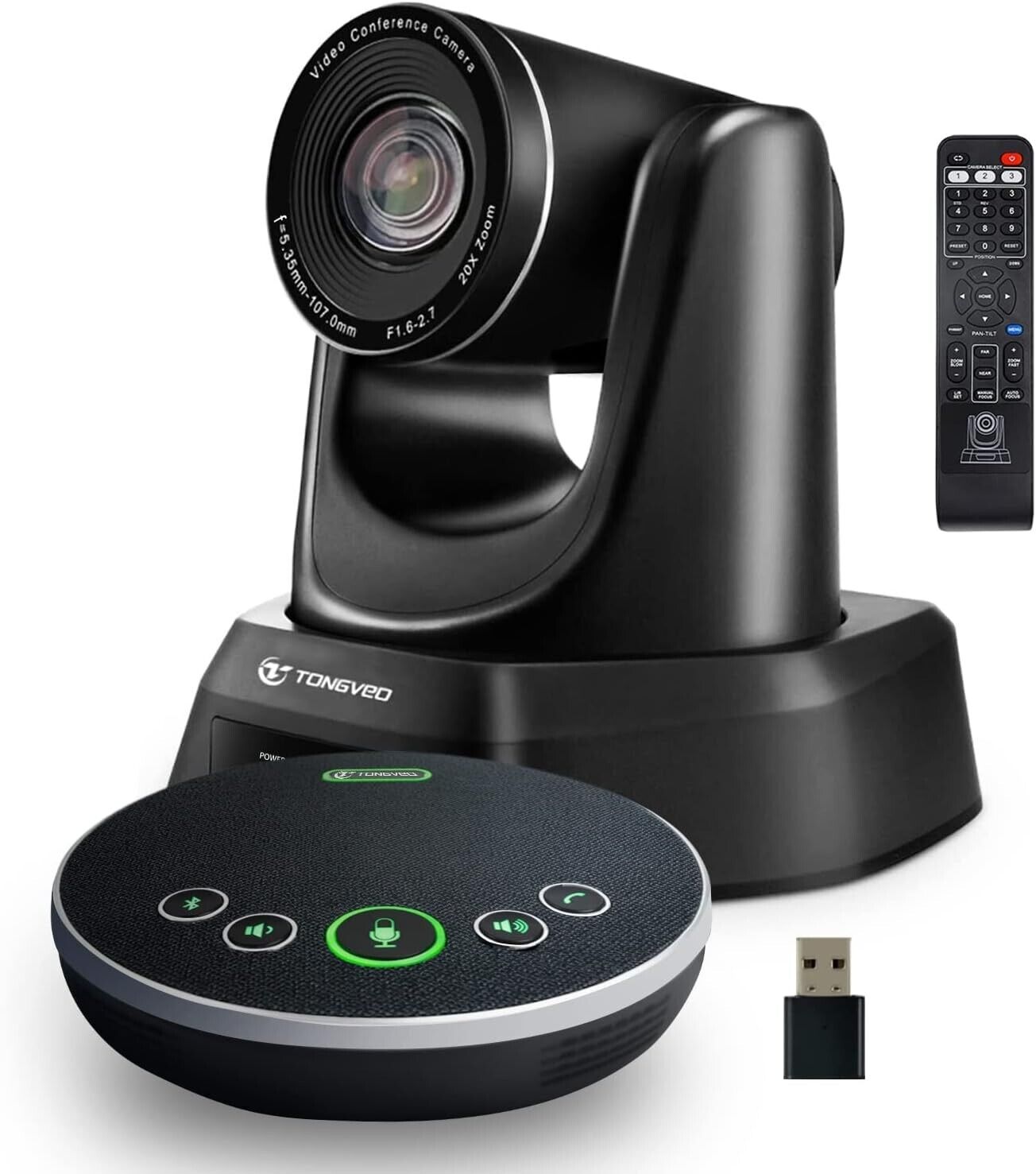 New - TONGVEO 20X Conference Room Camera System | with Bluetooth Microphone