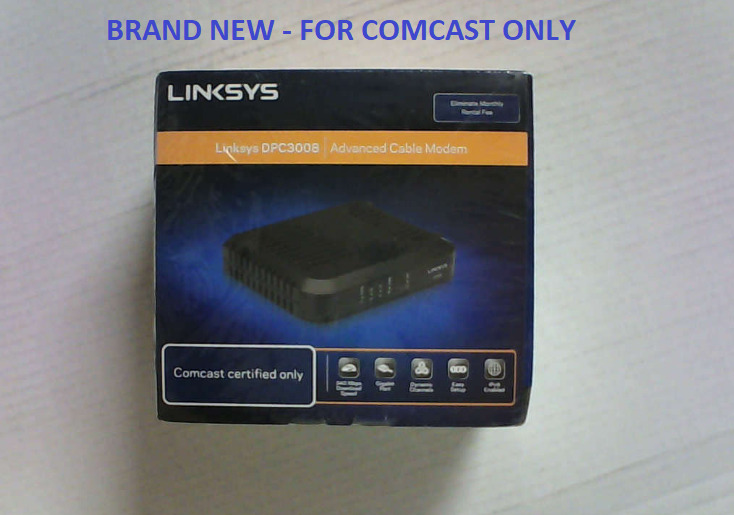 Linksys Cable Modem DOCSIS (DPC3008-CC) 348.16 Mbps NEW