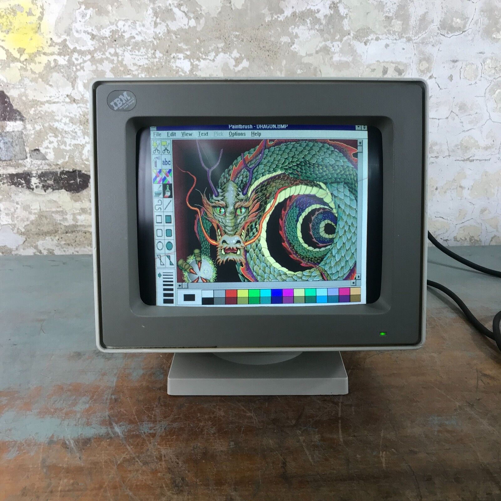 IBM Personal System/2 PS/2 8513 Color CRT Computer Monitor - WORKS GREAT