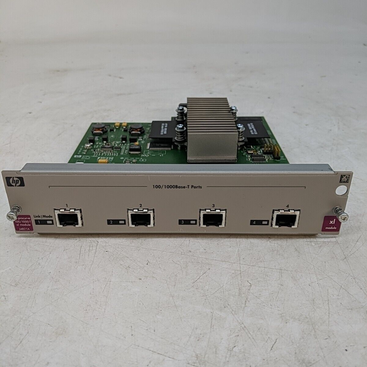 HP J4821A Procurve Switch XL 100/1000-T 4-Port Gigabit Ethernet Base-T XL Module