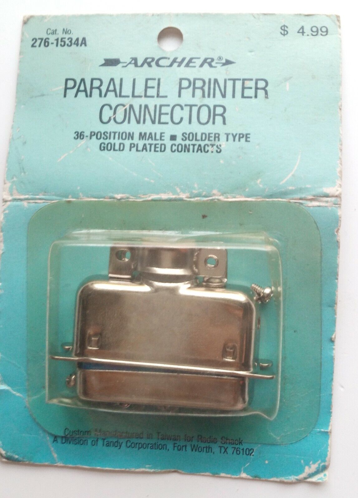 Vintage Archer Parallel Printer Connector 36 Position Male Solder Type 276-1534A