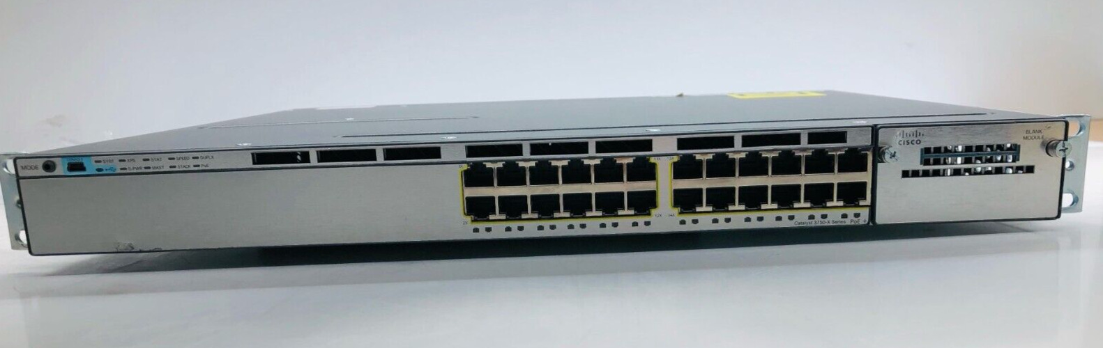 Cisco WS-C3750X-24P-S V02 Catalyst 3750X 24 Port PoE Gigabit Switch