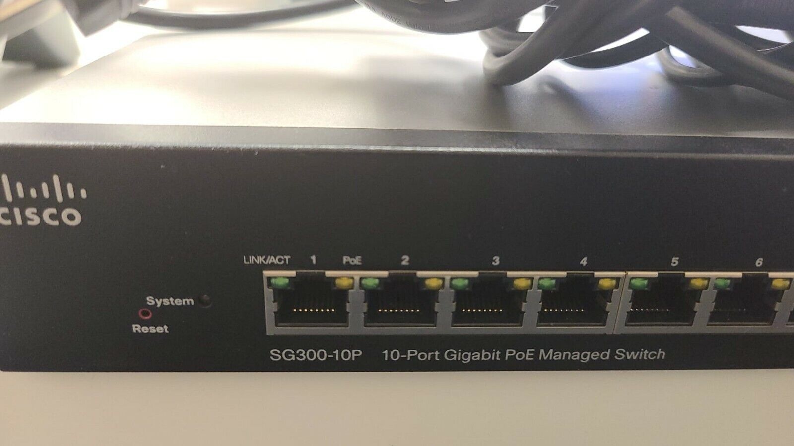 CISCO SG300-10P 10-Port Layer 3 Gigabit PoE Managed Switch SRW2008P-K9 SG300 300