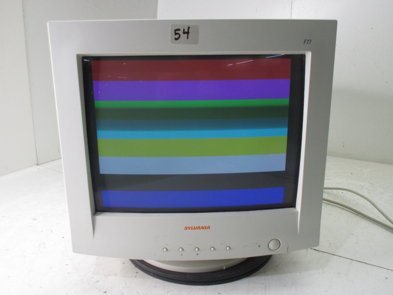 Vintage Sylvania F77 Multi-Scan Color CRT VGA Monitor