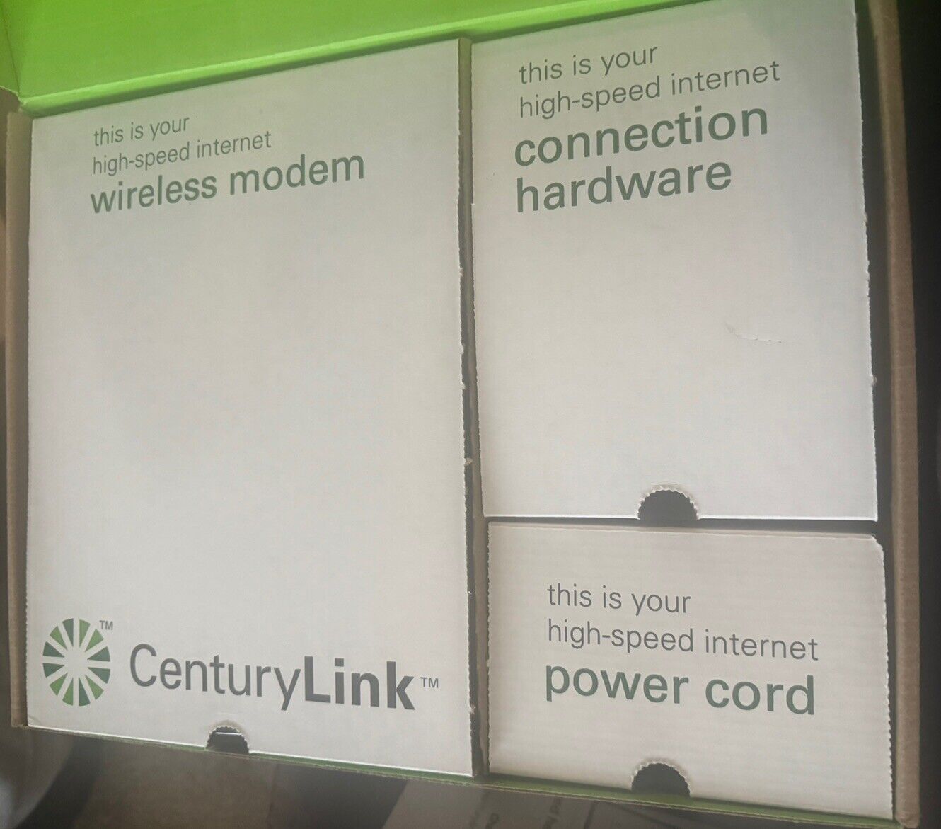CenturyLink ZYXEL C3000Z Modem Wireless Router w/Cables 1W00030#3