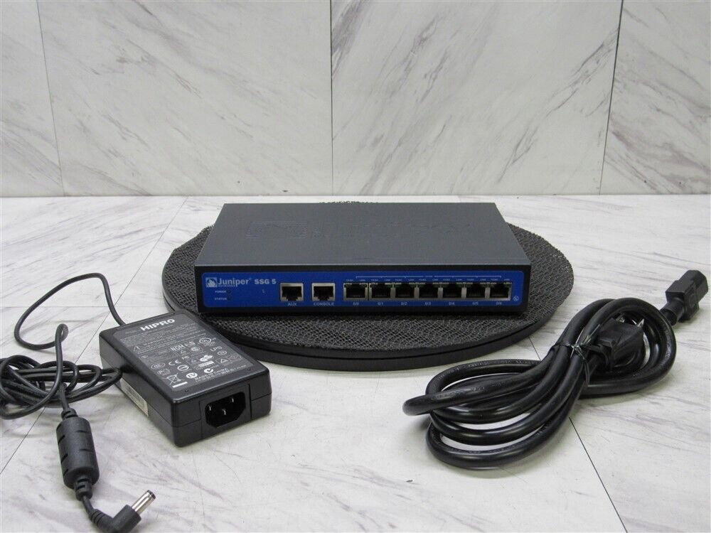 Juniper VPN SSG-5-SB-M Networks Security Firewall Router Gateway w/ AC Adapter