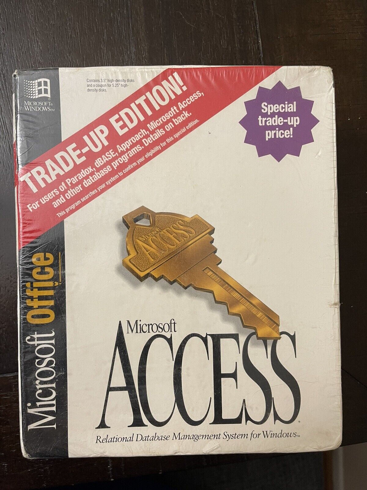 Microsoft Access 1994 New Unopened Trade Up Edition