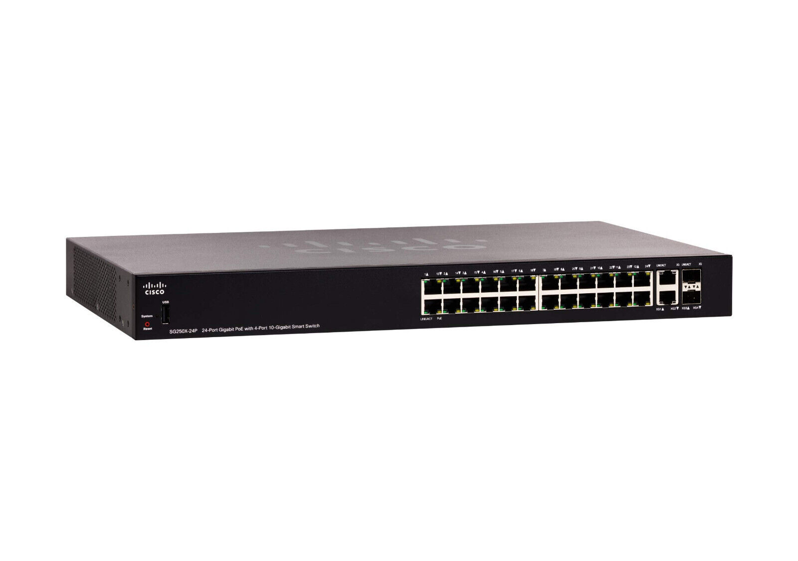 Cisco 250 SG250X-24 24 Ports Manageable Ethernet Switch SG250X-24-K9-NA