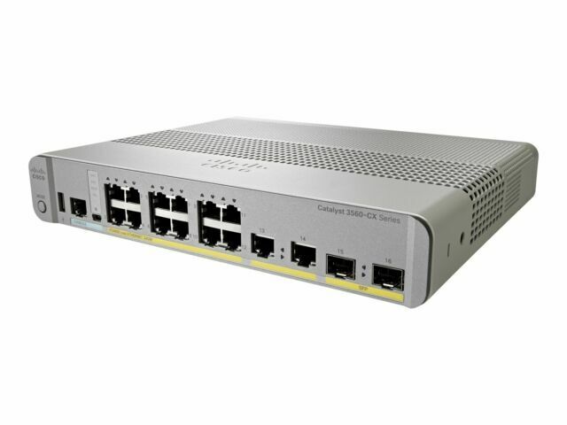Cisco Catalyst (WS-C3560CX-12TC-S) 12-Ports Desktop Ethernet Switch