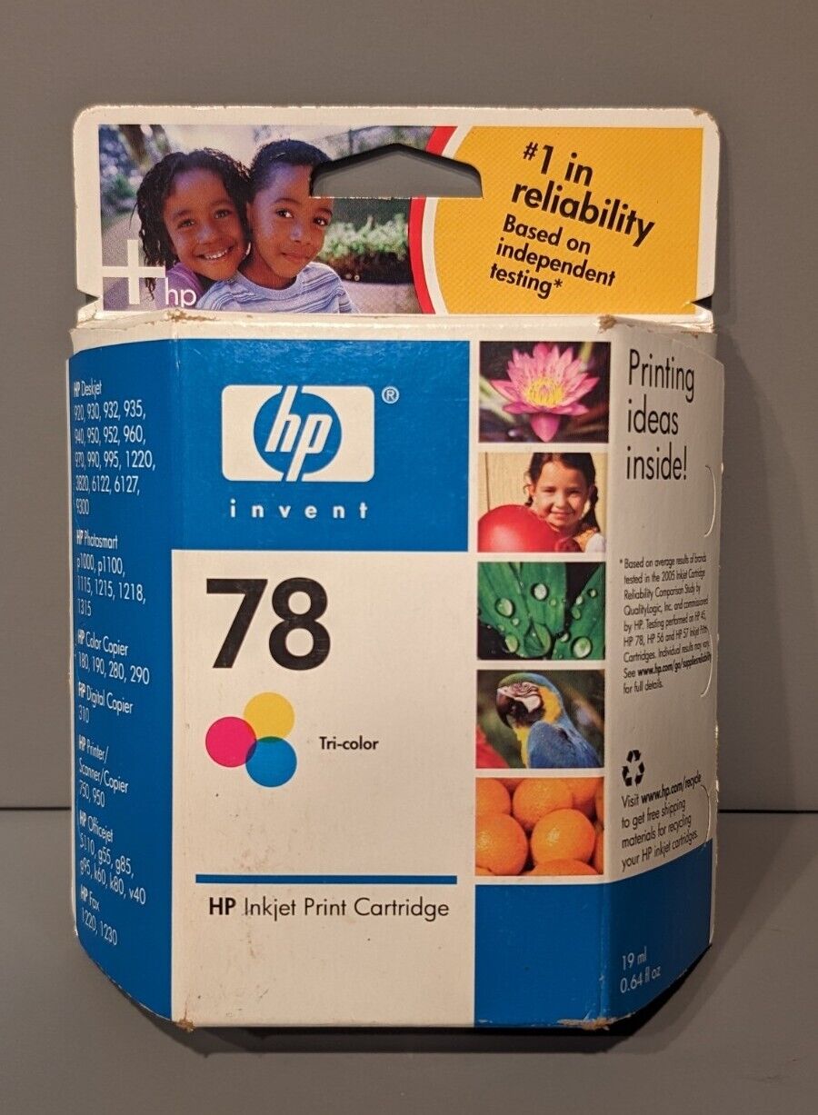 NEW HP 78 Tri-Color Ink Cartridge C6578DN March 2008 Genuine Original