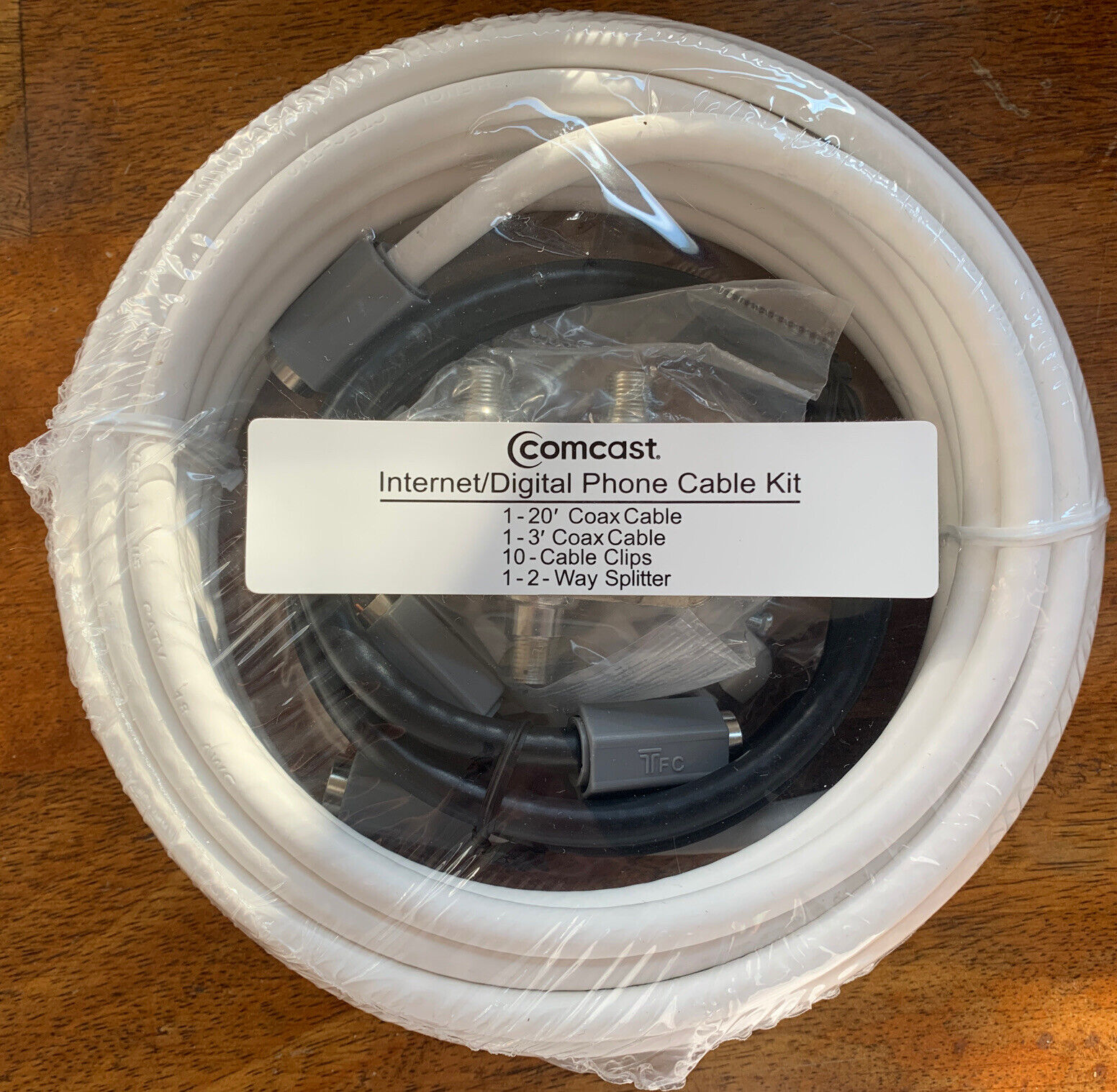Comcast Internet Digital Phone Cable Kit Sealed