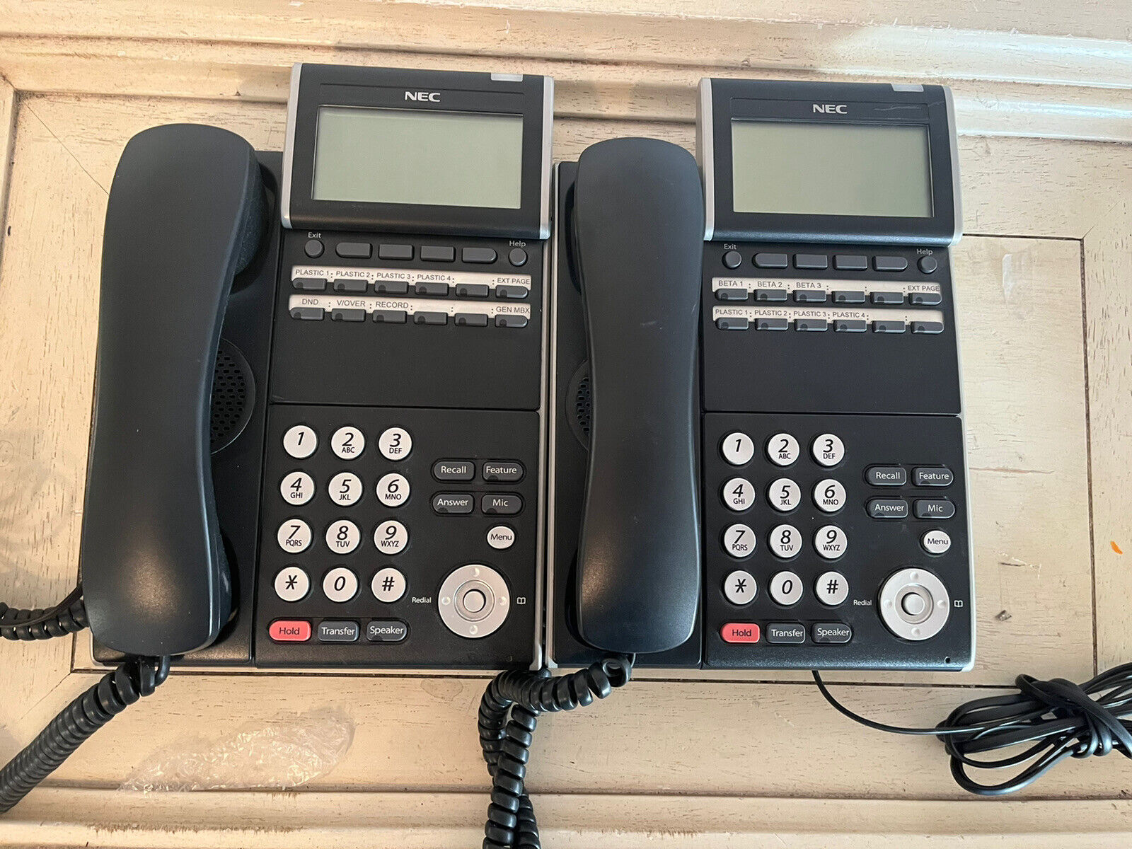 NEC DTL-12D-1 (BK) *LOT OF 2* DLV(XD)Z-Y(BK) Phones