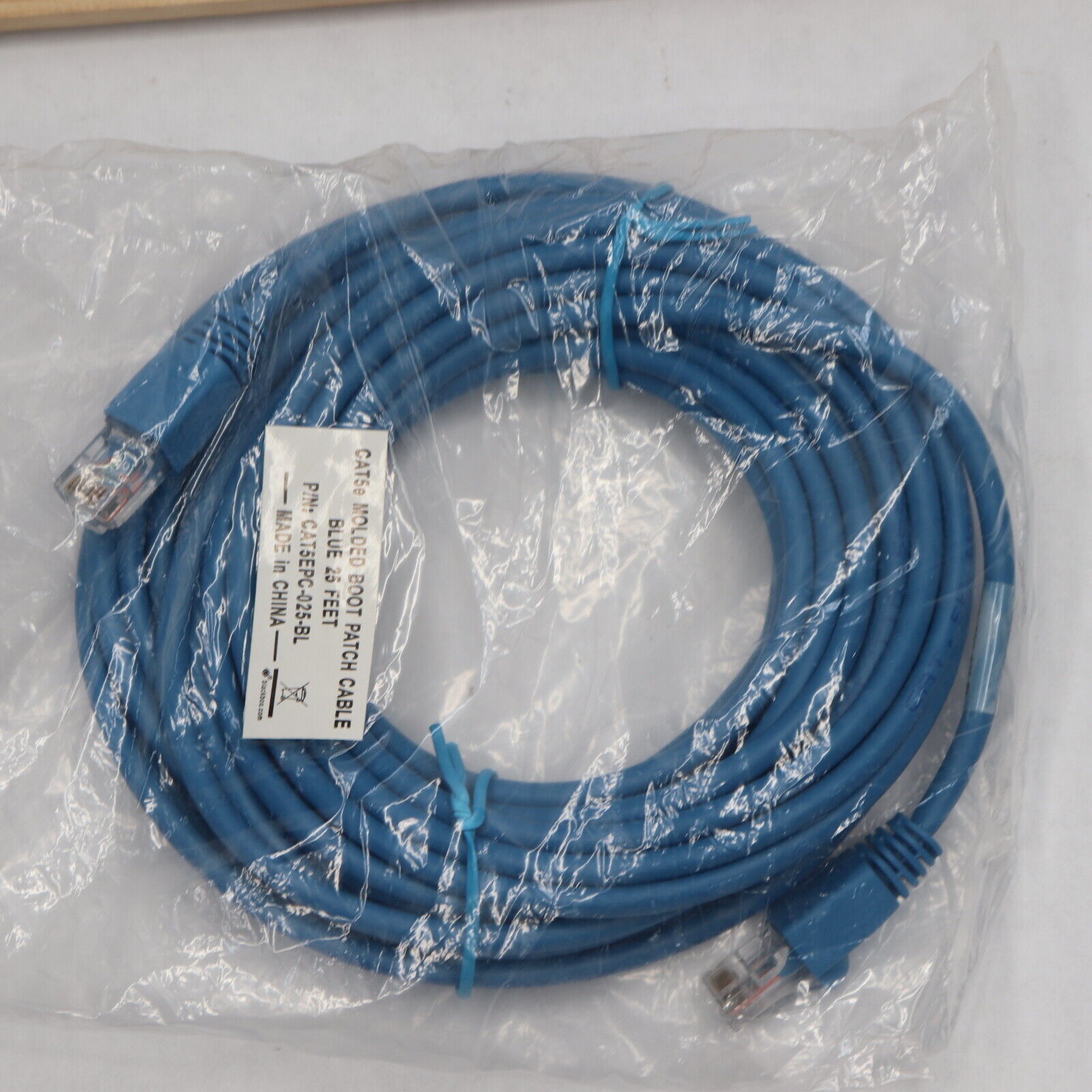 Stranded CAT5e Value Line Patch Cable Blue 25ft CAT5EPC-025-BL