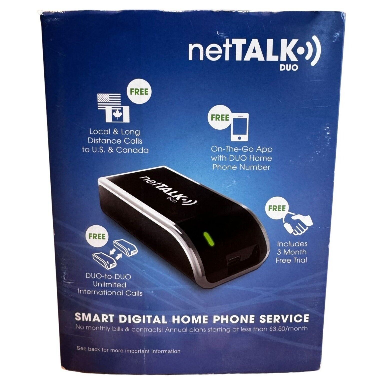 netTalk Duo Wifi Digital Phone Service Brand New In Box