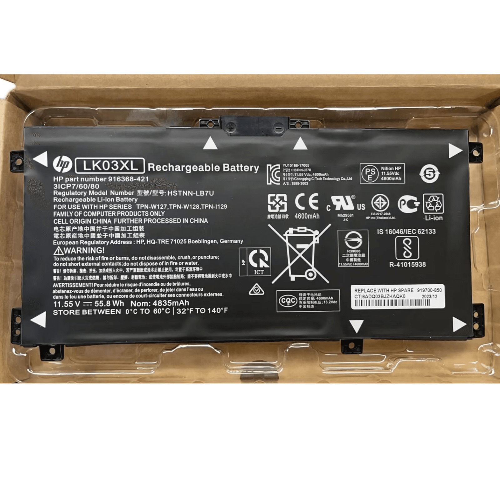 Genuine LK03XL Battery for HP Envy x360 15-BQ 15M-BQ 15-CN 15M-C 15M-CP 17-AE US