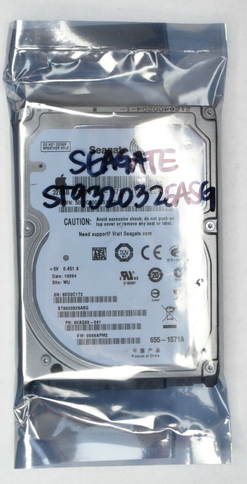 Seagate ST9320325ASG 320GB Internal 5400RPM 2.5\