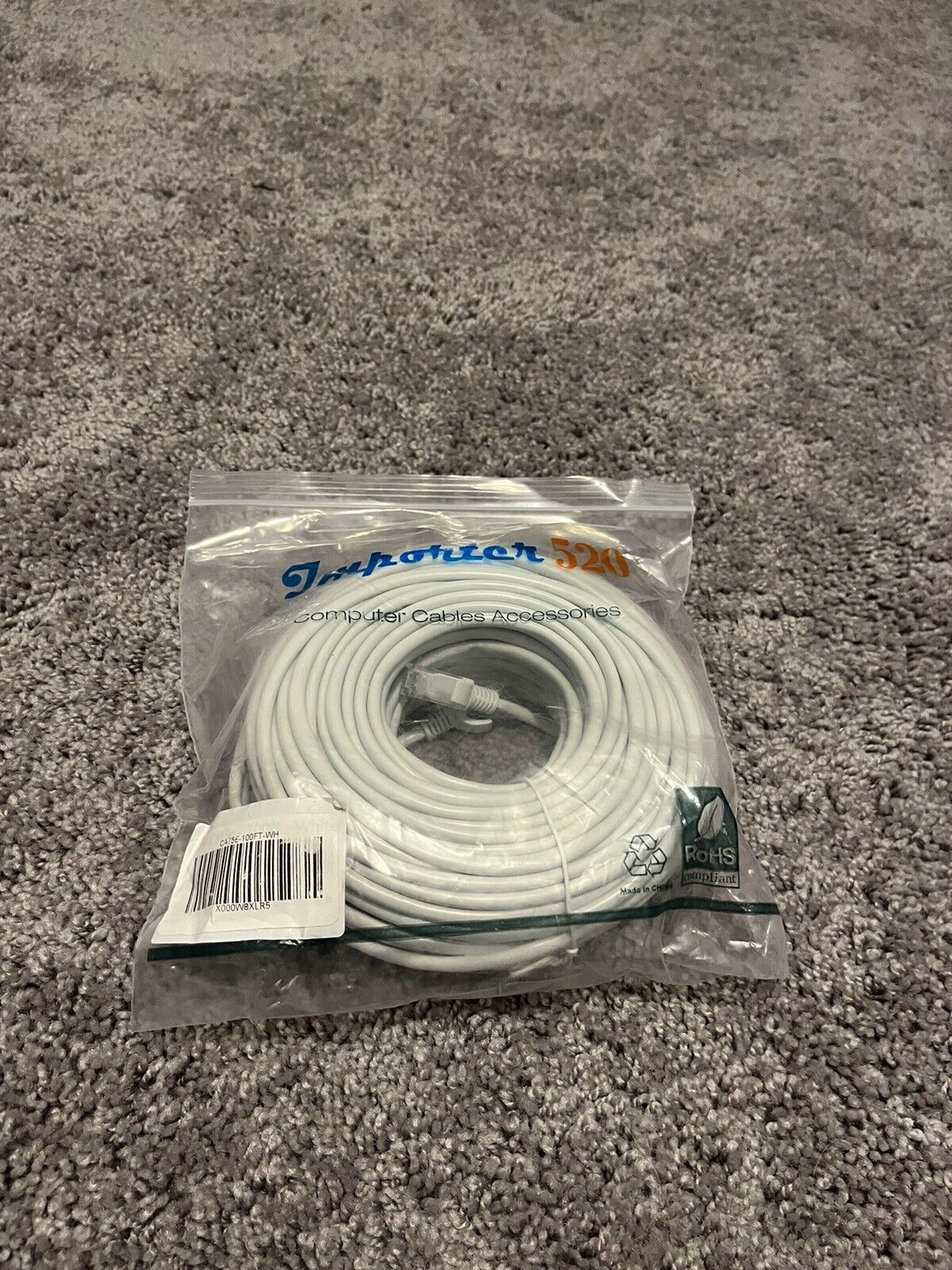 Importer520 100 COMPUTER CABLE ACCESSORIES Cable WHITE 100 Ft