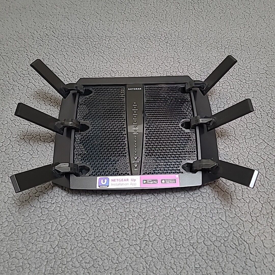 NETGEAR Nighthawk X6S Wi-Fi Router (R8000P) AC4000 Tri-band Untested No Cable