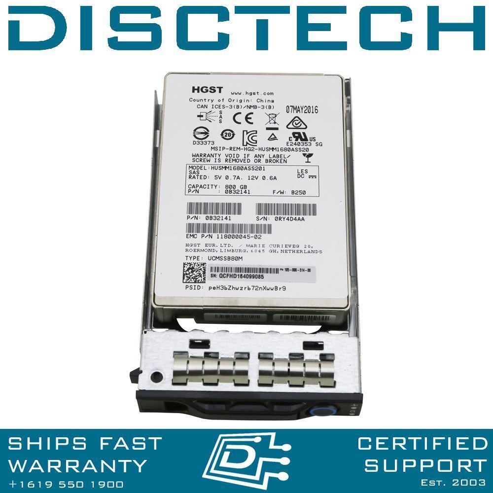 EMC Quantagrid 105-000-514-00 / 118000045-02 800GB SAS 12Gbps WI SED SSD