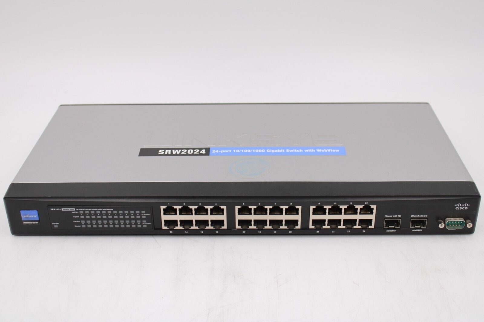 Linksys SRW2024 24 Port 10/100/1000 Gigabit Ethernet Network Switch