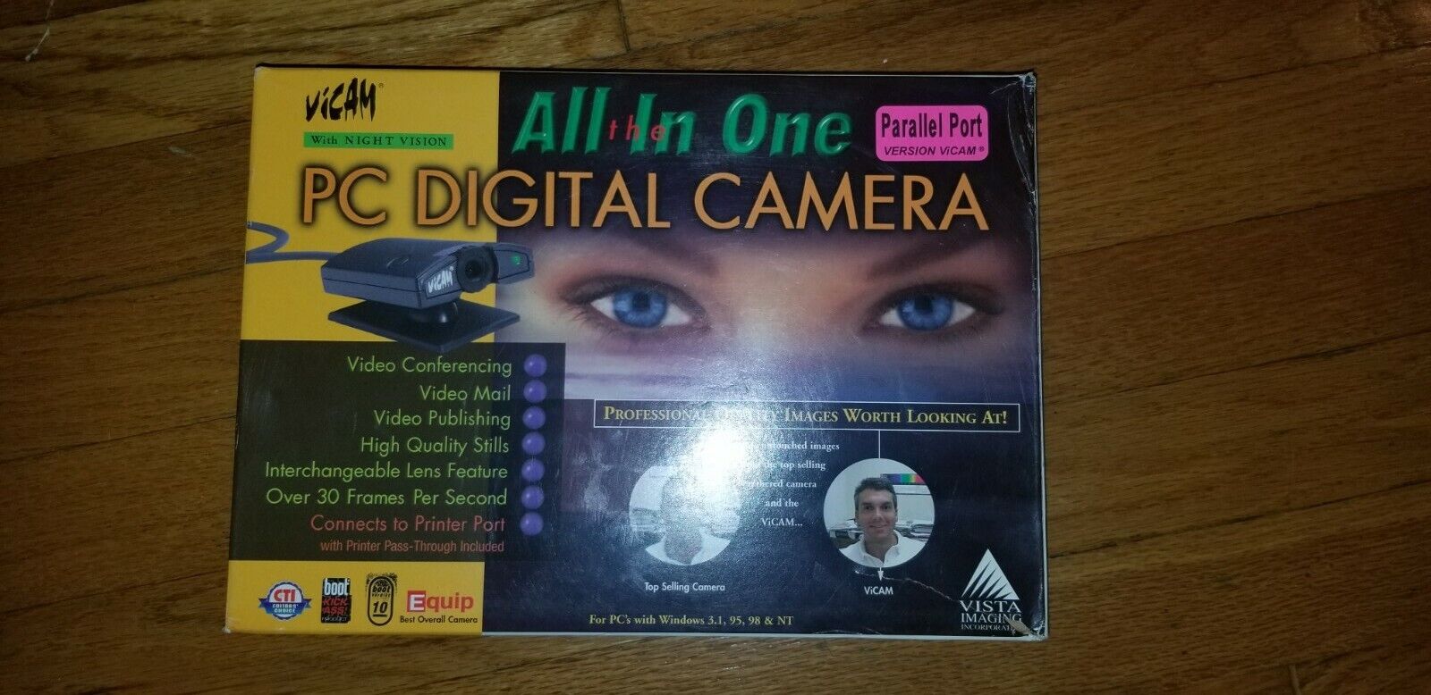 Vista Imaging ViCAM All In One PC Digital Camera Vintage (1998) New Open Box