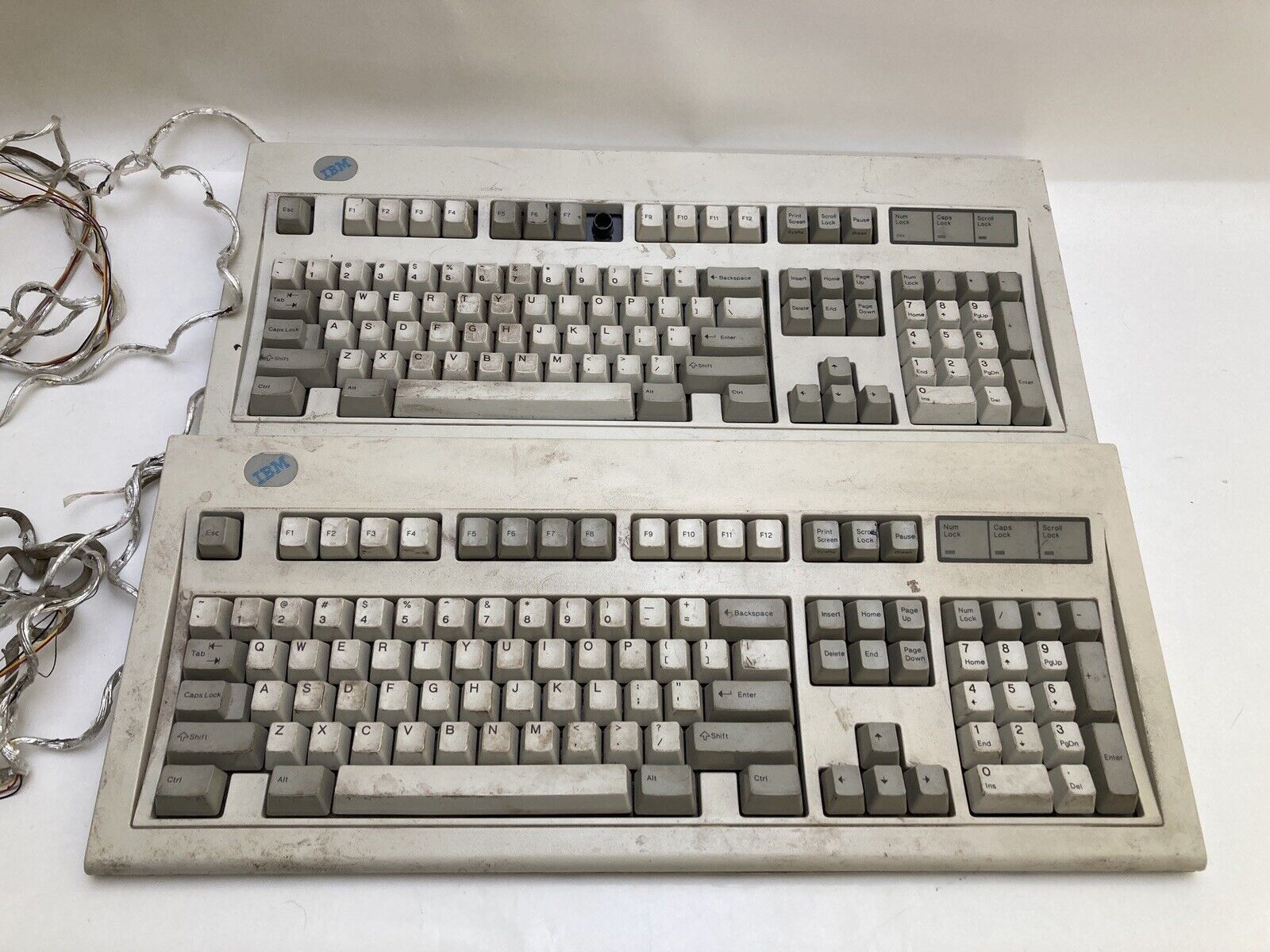 *LOT OF 2* Vintage IBM Model M 71G4644 Clicky Keyboards UNTESTED - For Parts