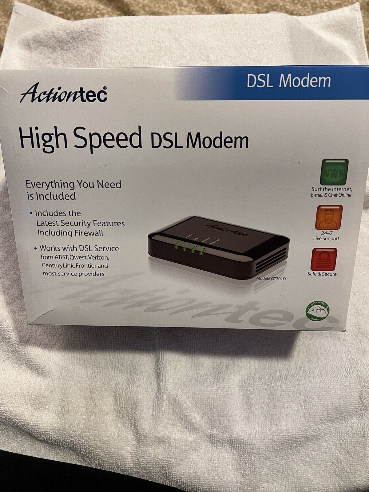 Actiontec GT701D Ethernet DSL Modem with Routing Capabilities