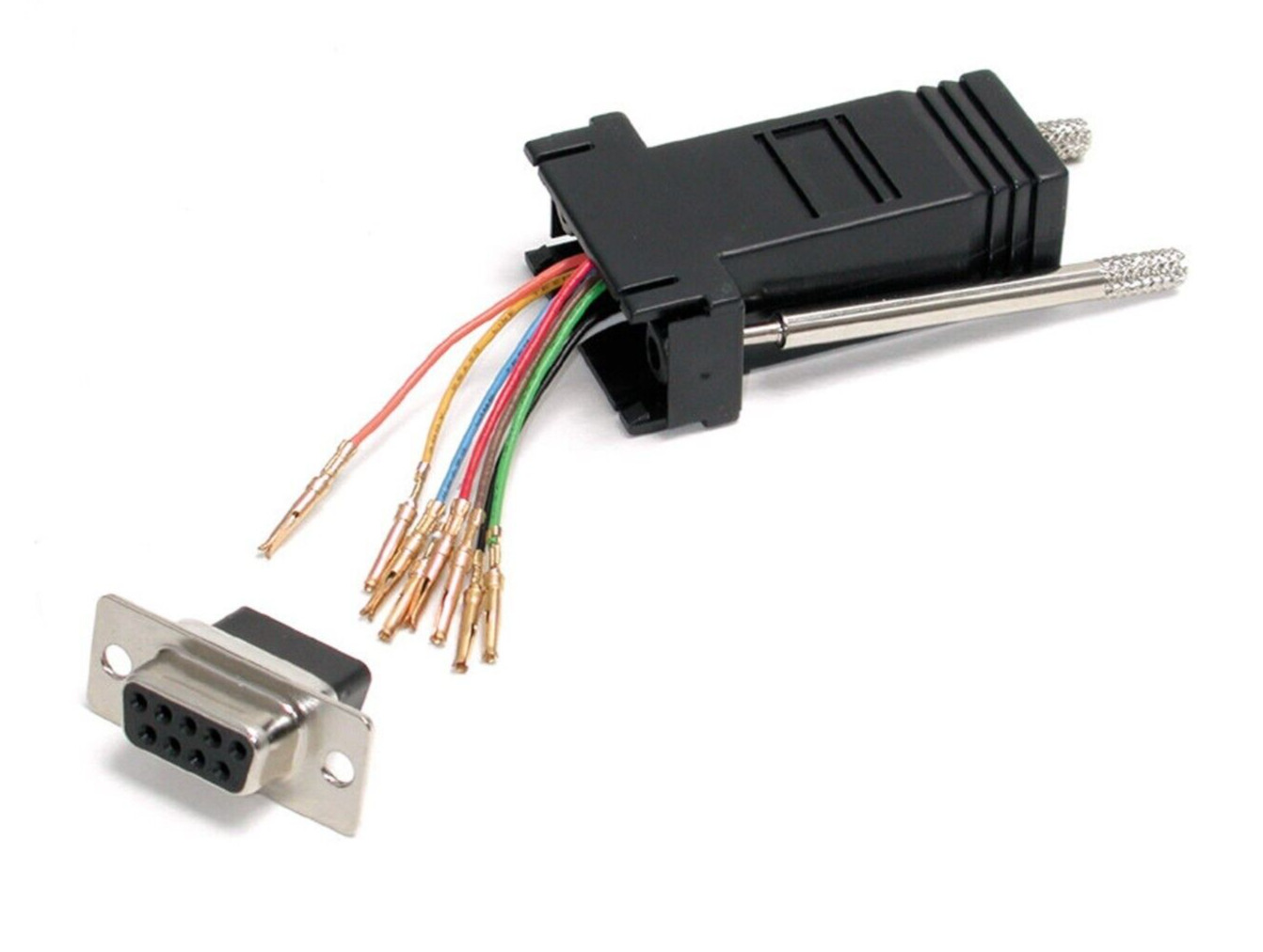 Lot of 75 D-Sub Modular Adapter DB9 to RJ45 Male Female M/F F/F Network Ethernet