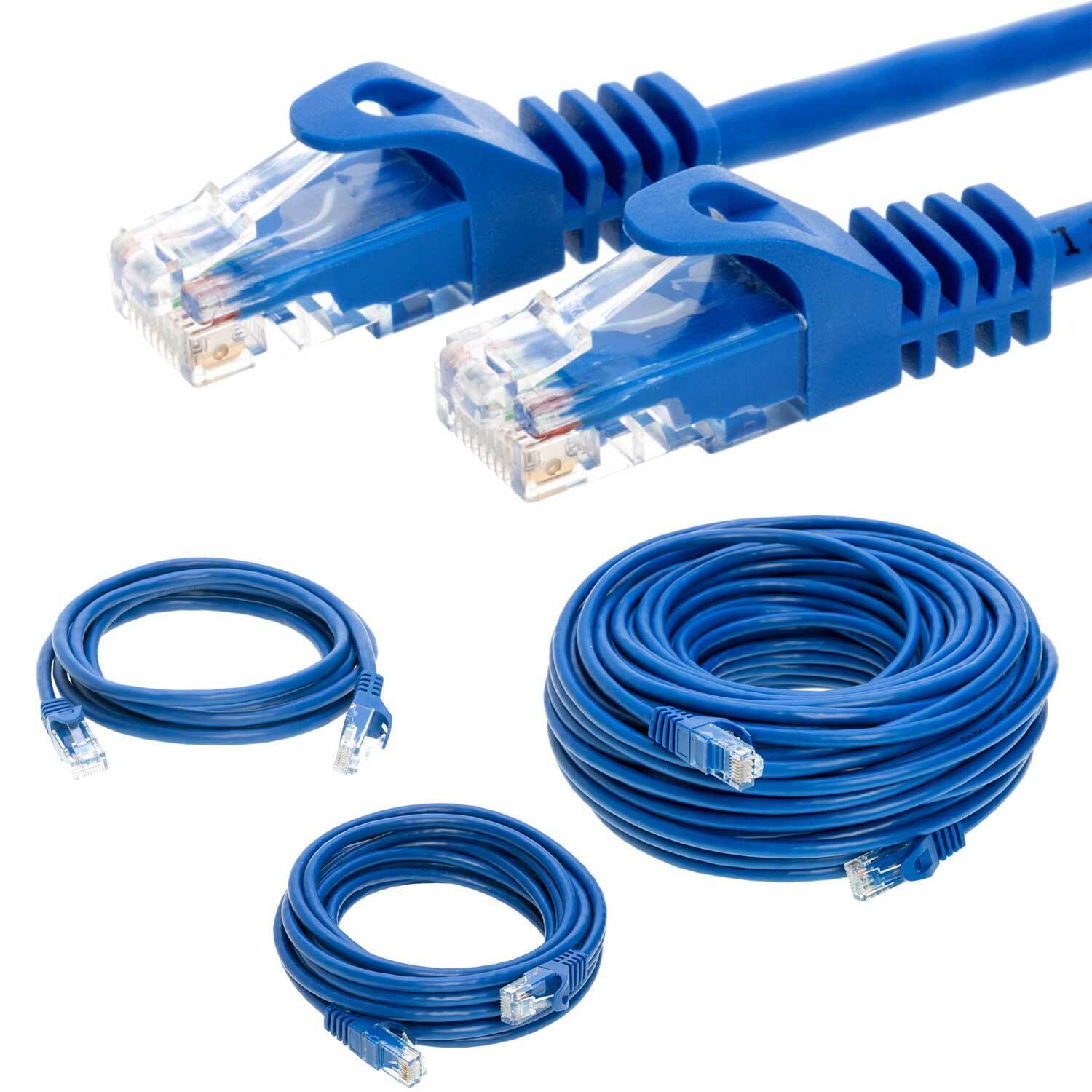 Cat5e Cat6 Ethernet Internet LAN Network Cable Router Blue White Black Grey lot